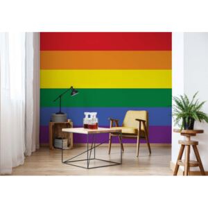 Fototapet - Flag Rainbow Gay Pride Vliesová tapeta - 254x184 cm