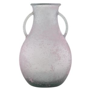 Vază din sticlă reciclată Mauro Ferretti Andora, ⌀ 32 cm, roz
