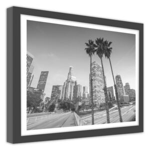 CARO Imagine în cadru - Downtown Los Angeles 50x40 cm Negru