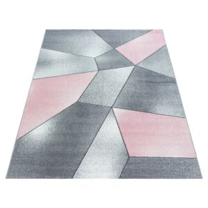 Covor Modern & Geometric Nami, Roz, 80x150 cm
