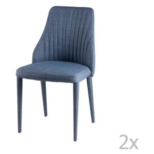 Set 2 scaune sømcasa Dora, albastru deschis