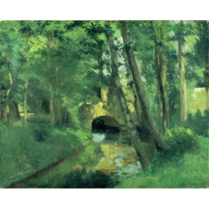 The Little Bridge, Pontoise, 1875 Reproducere, Camille Pissarro