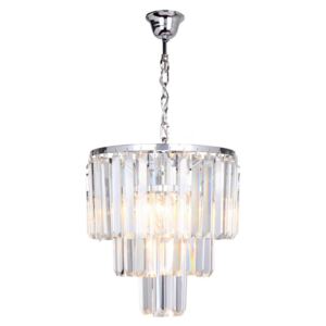 Lustră de cristal pe cablu AMEDEO 4xE14/40W/230V Zuma Line 17106/3+1-CHR