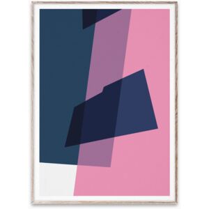 Poster cu rama stejar 50x70 cm Plus Pink 02 Paper Collective