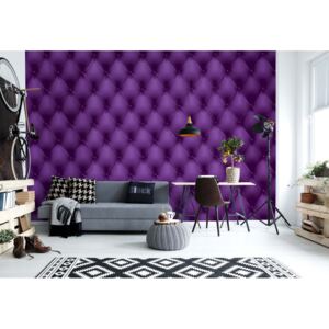 Fototapet - Luxury Purple Chesterfield Texture Vliesová tapeta - 208x146 cm