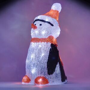 DecoLED pinguin Crăciun - 36cm, 30 LED