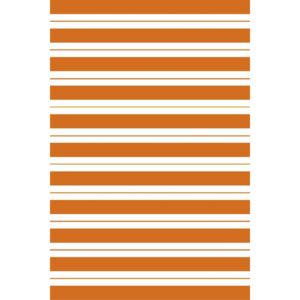 Covor textil alb portocaliu Oristano 180 cm x 120 cm
