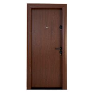Ușă intrare casă/vilă MDF cu PVC Clasic Exterior 301 Stejar Auriu Dreapta Nuc PVC Renolit