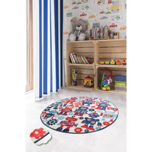 COVOR ANTIDERAPANT, ROTUND,140X140, KIDS, MULTICOLOR, POLIESTER