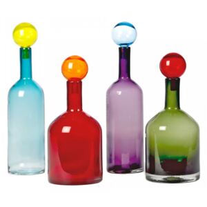 Set 4 sticle cu capac din sticla Bubbles Small Pols Potten