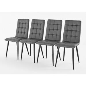 Set de 4 scaune Bartos, Tapitate, 94 x 43 x 43 cm