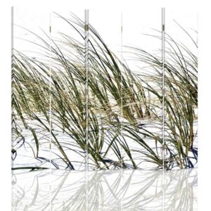 CARO Paravan - Grass On The Beach | cinci păr?i | reversibil 180x150 cm