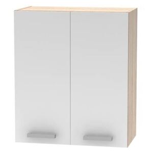 Cabinet superior 2DV, stejar sonoma/alb, NOVA PLUS NOPL-007-OH