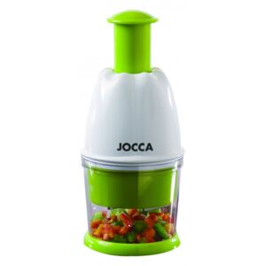 Tocatorul manual pentru fructe si legume Jocca, 10.5 x 20 cm, plastic/inox, verde/alb