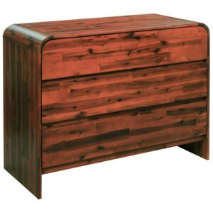 Cufar cu sertare, lemn masiv de acacia, 90 x 37 x 75 cm