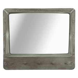 Oglinda decorativa din metal Bolt Gri inchis, l70xA19,5xH60 cm