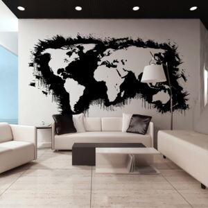 - White continents, black oceans... 550x270 cm
