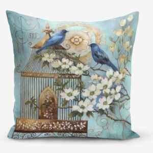 Față de pernă Minimalist Cushion Covers Blue Bird, 45 x 45 cm