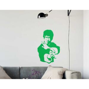 Bruce Lee - autocolant de perete Verde 80 x 120 cm