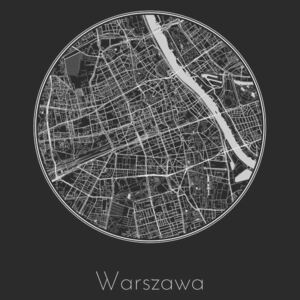 Ilustrare Map of Warszawa, Nico Friedrich