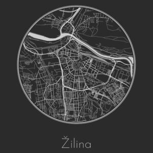 Ilustrare Map of Žilina, Nico Friedrich