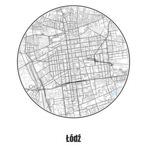 Ilustrare Map of Łódź, Nico Friedrich