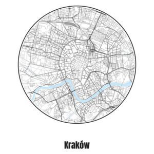 Ilustrare Map of Kraków, Nico Friedrich