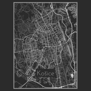 Ilustrare Map of Košice, Nico Friedrich
