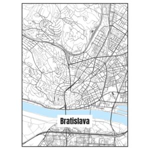 Ilustrare Map of Bratislava, Nico Friedrich