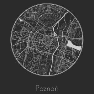 Ilustrare Map of Poznań, Nico Friedrich