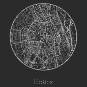 Ilustrare Map of Košice, Nico Friedrich