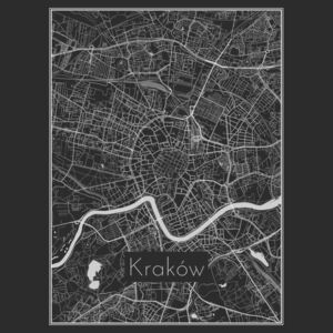 Ilustrare Map of Kraków, Nico Friedrich