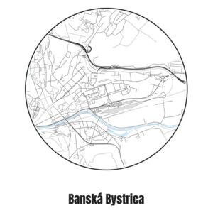 Ilustrare Map of Banská Bystrica, Nico Friedrich