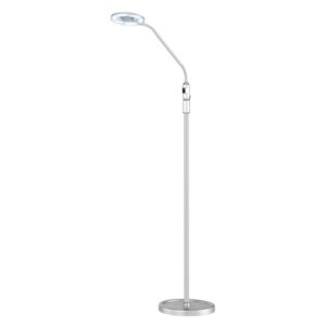 Lampadar LED Laurel metal/sticla acrilica, argintiu, 1 bec, 230 V, 4 W