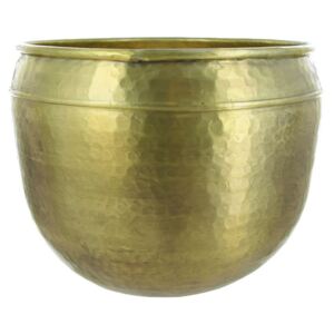 Ghiveci auriu din aluminiu 33 cm Oyibo Lifestyle Home Collection