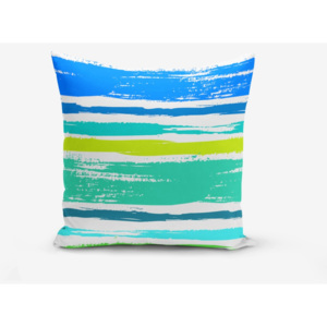 Față de pernă cu amestec din bumbac Minimalist Cushion Covers Colorful Boyama Desen, 45 x 45 cm