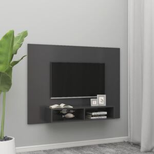 Comodă TV de perete, gri, 135x23,5x90 cm, PAL