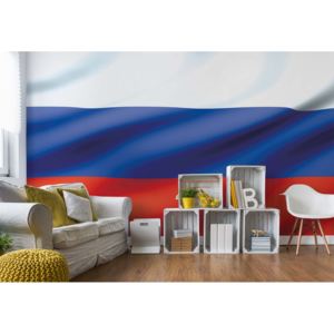 Fototapet - 3D Flag Russia Vliesová tapeta - 250x104 cm