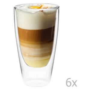 Set 6 pahare cu perete dublu Vialli Design NATALIE, 350 ml