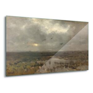 GLIX Tablou pe sticlă - The Marsh, Anton Mauve 4 x 30x80 cm