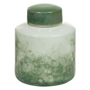 Recipient din ceramică Santiago Pons Havan, înălțime 22 cm, alb - verde