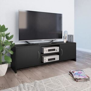 Comodă TV, negru, 120 x 30 x 37,5 cm, PAL
