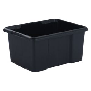 Cutie neagra din plastic, 44 litri, 55.5x39.5x29.5 cm