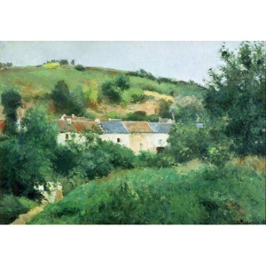 The Path in the Village, 1875 Reproducere, Camille Pissarro