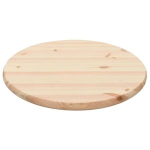 Blat de masă, 28 mm 60 cm, lemn natural de pin, rotund
