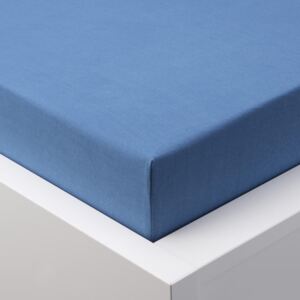 Cearșaf cu elastic jersey EXCLUSIVE de culoare albastru regal pat simplu 2 buc