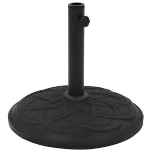 Suport umbrelă de soare, negru, beton, rotund, 15 kg