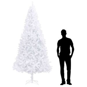 Brad de Crăciun artificial, alb, 300 cm