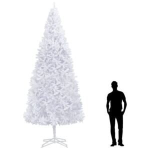 Brad de Crăciun artificial, alb, 400 cm