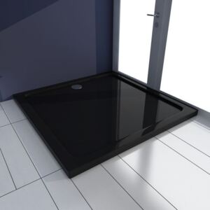 Cădiță pentru duș pătrată din ABS 90 x 90 cm, negru